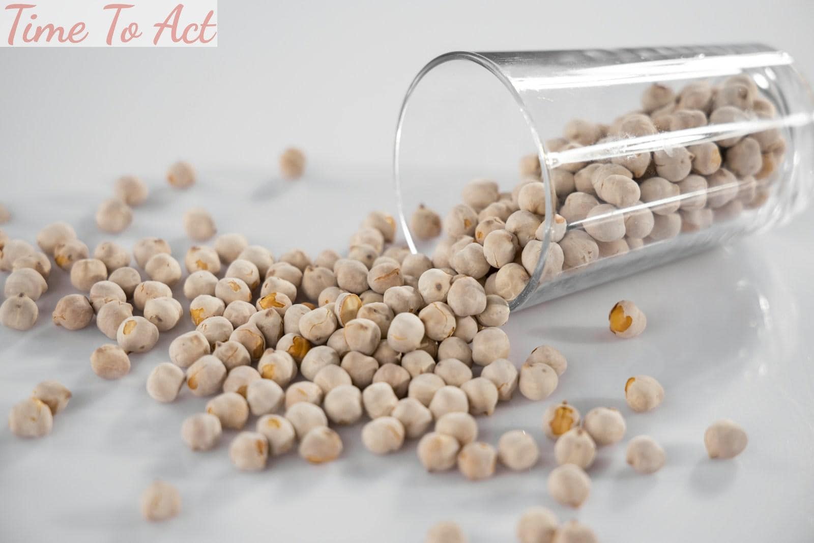 white and brown beans on silver steel rack