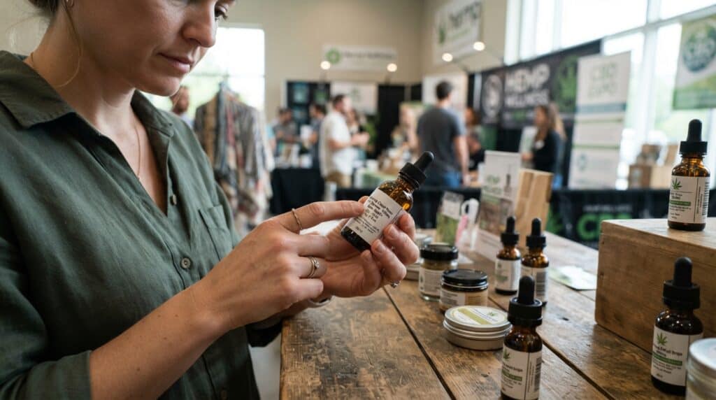 Revisión del etiquetado de un producto de CBD