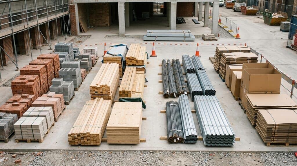 Separación de materiales y residuos de construcción